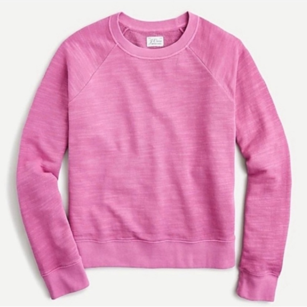 J. Crew Vintage cotton terry crewneck pullover